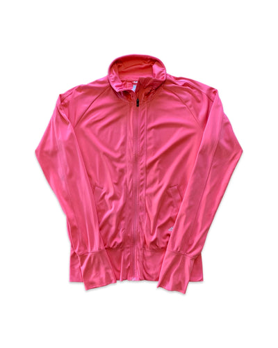 ADIDAS Size S (8-10) Rose Pink Climalite Lightweight Activewear Jumper Women's FEB61
