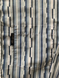 BILLABONG Size M Vintage Blue Long Sleeve Button Shirt Men's