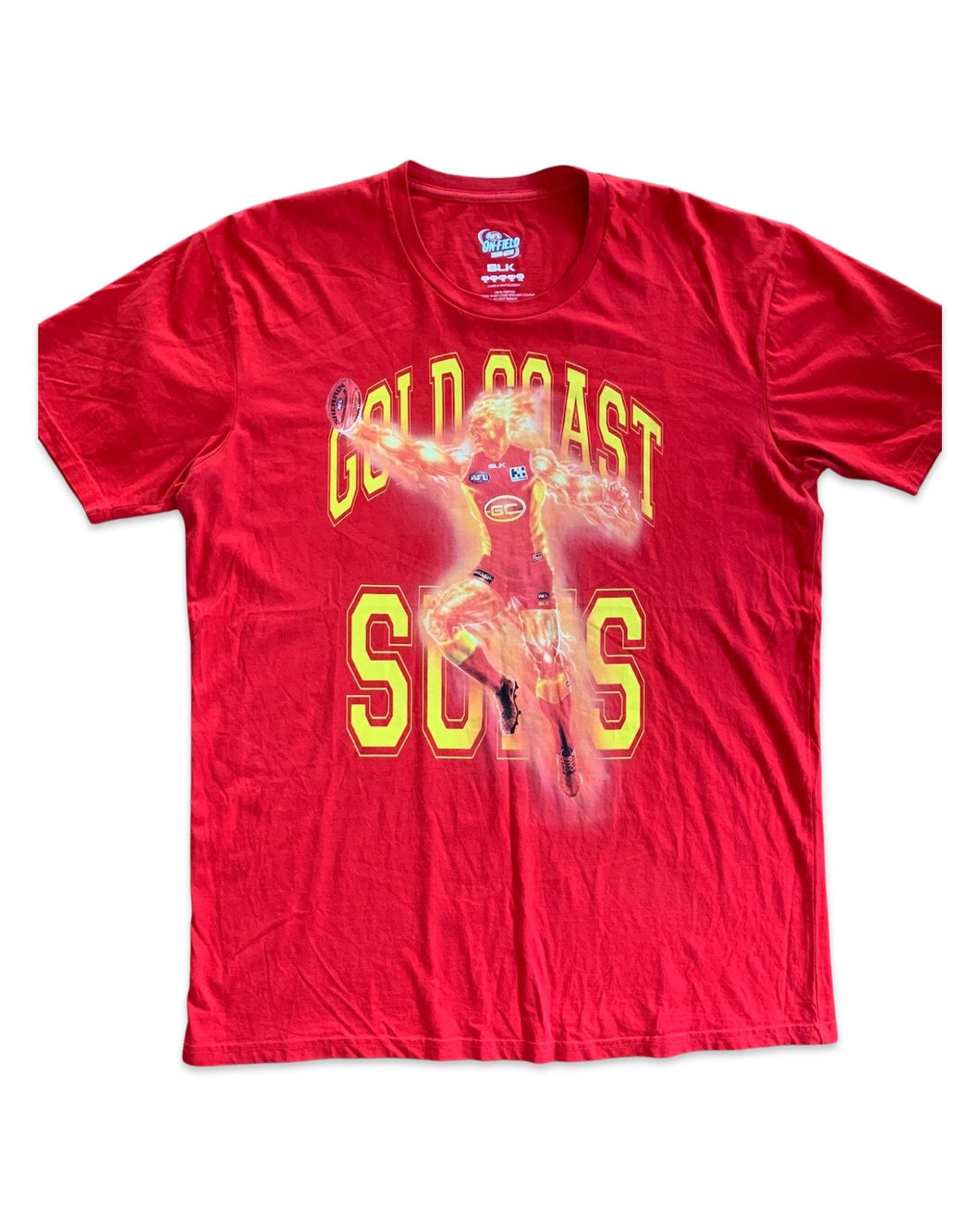 AFL Size XL Gold Coast Suns Red Men's T-Shirt