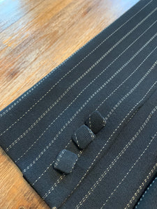 ZIMMERMANN Size 1 (10) Black Pinstripe Blazer Jacket