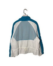Load image into Gallery viewer, REEBOK Size M Vintage Womens Sport Zip Jacket White &amp; Green JUL6921