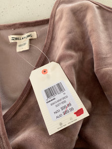 BILLABONG Size 10 Bonita Wrap Dress Dusty Rose New RRP $89.99