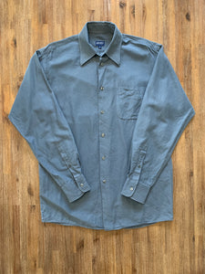 KENZO Size L (39 - 15 1/2) Kenzo Paris Grey Long Sleeve Shirt Men's