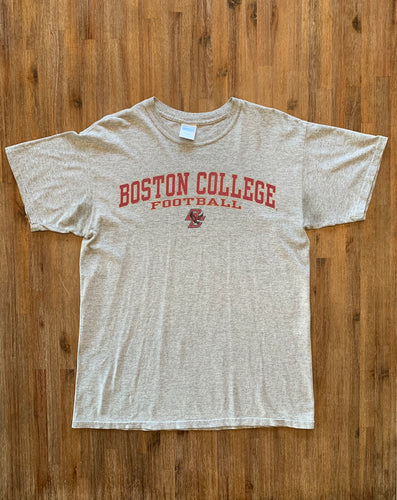 BOSTON Size M Vintage Boston College Eagles Football NCAA Grey T-Shirt MAR1321