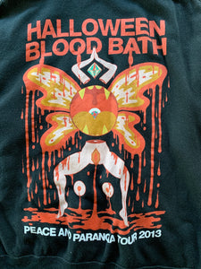 FLAMING LIPS Size M Halloween Blood Bath Peace And Paranoia Tour 2013 Hooded Jumper JAN29
