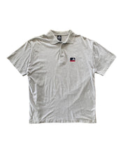 將圖片載入圖庫檢視器 ADIDAS Size XL Vintage Pocket Logo Grey Polo Shirt SEP3521