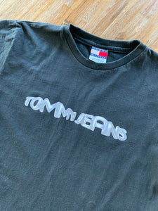 TOMMY HILFIGER Size S (MENS) L (WMNS)  Vintage Tommy Jeans T-Shirt in Black MAR8321