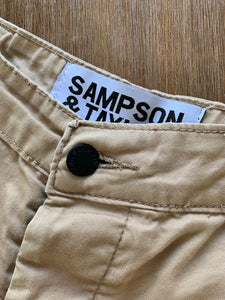 SAMPSON & TAYLOR Size M (32) Light Brown Chino Shorts Men's APR1521