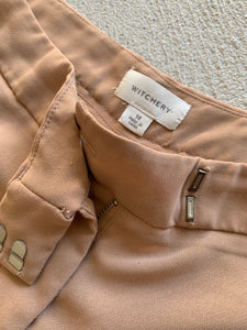 WITCHERY Size 14 Soft Tapered Pants in Rose Gold MAR4421