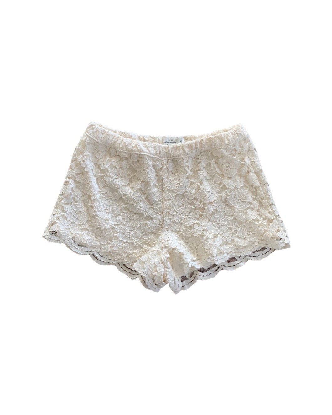 ABERCROMBIE & FITCH Size XS Floral Cream Shorts SEP6421