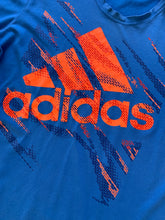 Load image into Gallery viewer, ADIDAS Size L Vintage Blue Front Print T-Shirt Men&#39;s