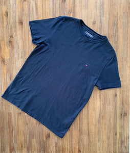TOMMY HILFIGER Size M Navy Blue S/S T-Shirt Women's OCT14