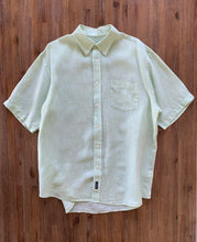 Load image into Gallery viewer, GAZMAN Size L Pure Linen S/S Shirt in Green JUL148