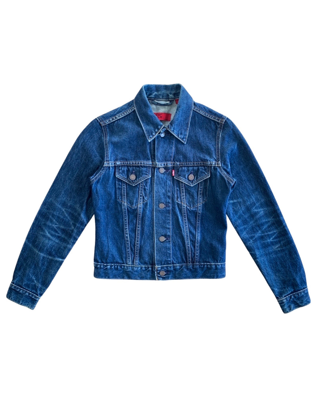 LEVIS Size S Red Tab Denim Jacket in Blue Womens APR2522