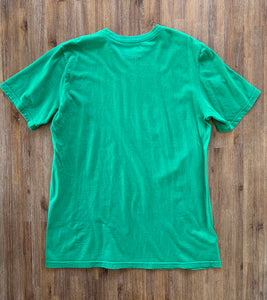 NIKE Size L Vintage Spell-out T-Shirt in Green Men's SEP19