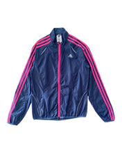 將圖片載入圖庫檢視器 ADIDAS Size XS (6)Response Blue and Pink Light Track Jacket Womens OCT1221