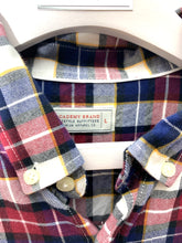 Load image into Gallery viewer, ACADEMY BRAND Size L Long Sleeve Flannel Red Shirt Mens OCT1921