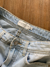 Load image into Gallery viewer, GLAMAZON THE LABEL Size 6 Distressed Denim Skirt in Blue Women&#39;s OCT
