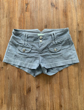 Load image into Gallery viewer, REVIEW Size 10 Short Shorts in Grey with Front Pockets Women&#39;s OCT136