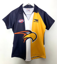 Load image into Gallery viewer, AFL Size 10/12 West Coast Eagles Team Polo Shirt Women&#39;s APR5721