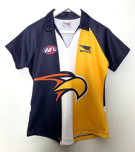 AFL Size 10/12 West Coast Eagles Team Polo Shirt Women's APR5721