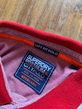將圖片載入圖庫檢視器 SUPER DRY Size 2XL City Fit Polo in Red Mens