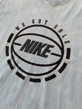 Load image into Gallery viewer, NIKE Size XL Vintage Basketball &#39;We Got Sole&#39; T-Shirt in Blue NOV2321