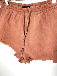 RUSTY Size 14(AU) XL (US)  Copper Cut Off Shorts Women's APR2721
