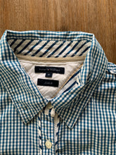 Load image into Gallery viewer, TOMMY HILFIGER Size 8 L/S Check Stretch Shirt in Blue Women&#39;s  OCT13