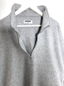 Antioni Sportivo⏐Outdoor 1/4 Zip Fleece in Grey Men's <br />Size L