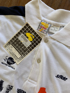 SFIDA Size L Deadstock Vintage 90's Line Ball Tennis Polo Shirt Men's NOV41