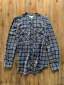 COUNRTY ROAD Size S Long Sleeve Blouse in Plaid Womens OCT152