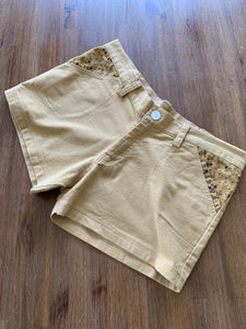 VINTAGE Size W30 Vintage Flower Shorts in Beige Women's NOV32