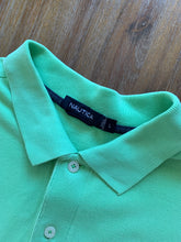 Load image into Gallery viewer, NAUTICA Size L Polo Shirt in Green Mens OCT154