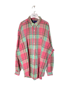 RALPH LAUREN Size XL/2XL Big Vintage Multicoloured Long Sleeve Shirt