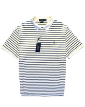 Load image into Gallery viewer, Ralph Lauren⏐Short Sleeve Polo Shirt in White / Blue Stripes&lt;br /&gt;Size XL ⏐ New
