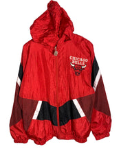Load image into Gallery viewer, NBA Size M/L Vintage 90&#39;s Mighty-Mac Chicago Bulls Team Zip Jacket with Hood