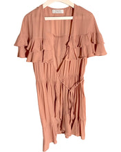 將圖片載入圖庫檢視器 AUGUSTE Size 6 (AU) Short Sleeve Wrap Dress in Dust Pink 260123