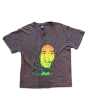 Load image into Gallery viewer, FLASHBACK Size M/L Bob Marley Print Brown T-Shirt